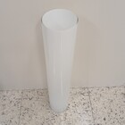 Vaso Decorativo Enfeite Casa Vidro 80x15x15cm Branco