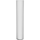 Vaso Decorativo Enfeite Casa Vidro 80x15x15cm Branco