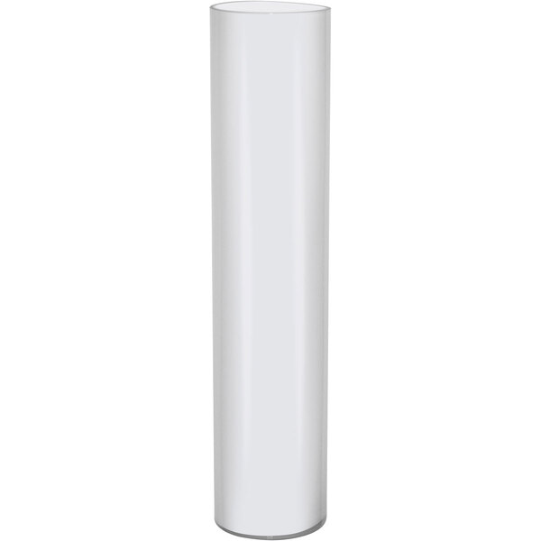 Vaso Decorativo Enfeite Casa Vidro 80x18x18cm Branco