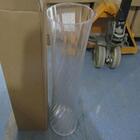 Vaso Decorativo Enfeite Charlise Vidro 60x17x17cm Transparente