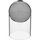 Vaso Decorativo Enfeite Esfera Suporte Vidro 13x13x13 Cinza
