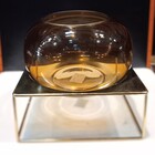 Vaso Decorativo Enfiete Casa Home&co Com Suporte Metal Vidro