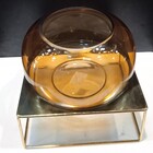 Vaso Decorativo Enfiete Casa Home&co Com Suporte Metal Vidro