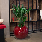 Vaso Decorativo Esfera Vermelho Lira P 40x47cm - D'rossi