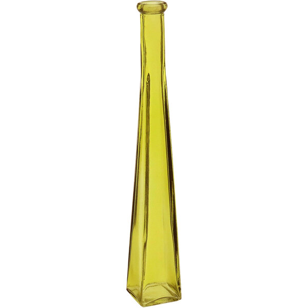 Vaso Decorativo Floreiro Home&co Vidro 30x5x5cm Amarelo