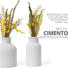 Vaso Decorativo Garrafa Conjunto 2 Pçs Artesanal Com Flor Seca