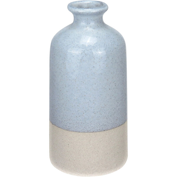 Vaso Decorativo Garrafa Home&co Cerâmica 20x10x10cm Cinza