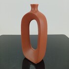 Vaso Decorativo Garrafa Home&co Cerâmica 23x11x5cm Chocolate