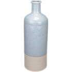 Vaso Decorativo Garrafa Home&co Cerâmica 30x12x12cm Cinza