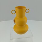 Vaso Decorativo Garrafa Home&co Metal 20x12x12cm Amarelo