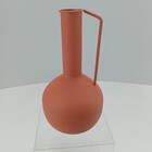 Vaso Decorativo Garrafa Home&co Metal 26x13x13cm Rosa