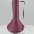 Vaso Decorativo Garrafa Home&co Metal 35x21x21cm Roxo