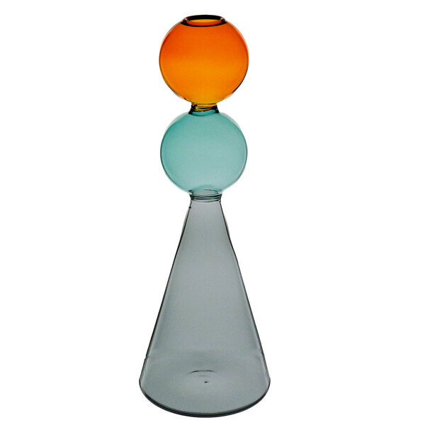 Vaso Decorativo Geométrico Home&co Borossilicato 26x9x9cm Col