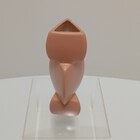 Vaso Decorativo Geométrico Home&co Cerâmica 21x7x7cm Marrom