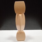 Vaso Decorativo Geométrico Home&co Cerâmica 31x8x8cm Rosa Cla