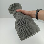 Vaso Decorativo Home&co Cerâmica 28x15x15cm Cinza