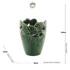 Vaso Decorativo Leaf Em Porcelana Wolff