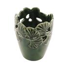 Vaso Decorativo Leaf Em Porcelana Wolff