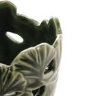 Vaso Decorativo Leaf Em Porcelana Wolff