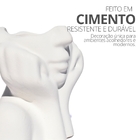 Vaso Decorativo Mão No Rosto 11cm Cimento Artesanal