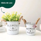 Vaso Decorativo Moderno Cachepot Branco