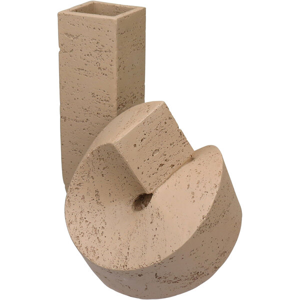 Vaso Decorativo Nó Home&co Resina 25x21x19cm Bege