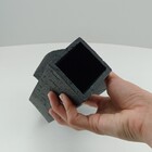 Vaso Decorativo Nó Home&co Resina 30x19x17cm Preto