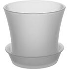 Vaso Decorativo Orchid De Vidro Luxo Fosco Para Sala Quarto