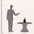 Vaso Decorativo Oval Cinza Mod.2 Coleção Única Mistico