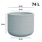 Vaso Decorativo Para Jardim Lagoon 55 Chumbo