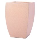 Vaso Decorativo Para Plantas Quadrado Apolo 28 Bege