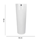 Vaso Decorativo Paris Branco G 86x31cm - D'rossi