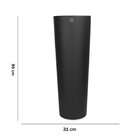 Vaso Decorativo Paris Preto Fosco G 86cm - Indo Decorar