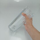 Vaso Decorativo Planta Redondo Home&co Vidro 24x10x10cm Trans