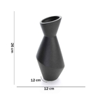 Vaso Decorativo Preto Em Cerâmica 26x12 Cm - D'rossi