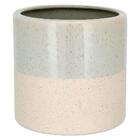 Vaso Decorativo Quios Cerâmica Bege Para Sala Quarto Home&co