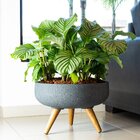 Vaso Decorativo Redondo Decore 45cm Japi Grafite