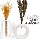 Vaso Decorativo Redondo E Janela 2 Pçs Conjunto Decoração Sal