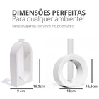Vaso Decorativo Redondo E Janela 2 Pçs Conjunto Decoração Sal