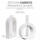 Vaso Decorativo Redondo E Janela 2 Pçs Conjunto Decoração Sal