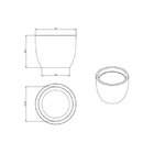 Vaso Decorativo Redondo Horizonte 33cmx42cm Japi