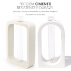 Vaso Decorativo Retangular E Janela 2 Pçs Conjunto Decoração