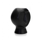 Vaso Decorativo Rosto Em Cêramica Preto 18x14 Cm - Indo Decor