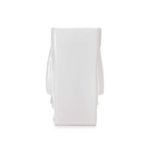 Vaso Decorativo Rosto Em Cerâmica Retangular Branco 17x10 Cm