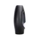 Vaso Decorativo Rosto Preto Mate Em Cerâmica 25x12 Cm - Indo