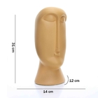 Vaso Decorativo Rosto Terracota 31x14 Cm - Indo Decorar