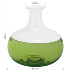 Vaso Decorativo Thyara Em Vidro Verde Para Sala Estante