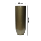 Vaso Decorativo Tokio G Fibra De Vidro Dourado G07 - Gran Belo