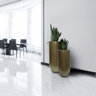 Vaso Decorativo Tokio G Fibra De Vidro Dourado G07 - Gran Belo