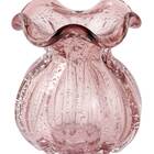 Vaso Decorativo Trouxinha De Vidro Tipo Murano Ametista Venez